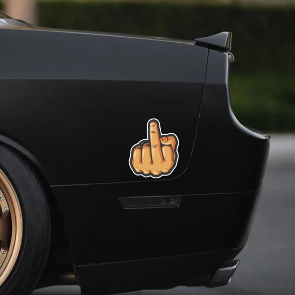 20x17cm Middle Finger F*ck You Sticker - Image 11