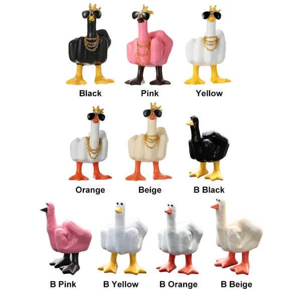 Middle Finger Duck Figurine - Image 36