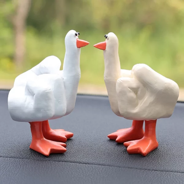 Middle Finger Duck Figurine