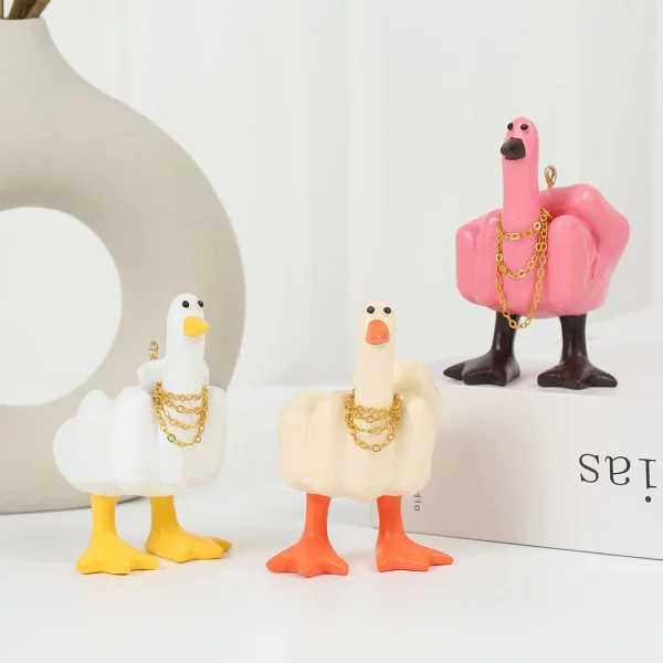 Middle Finger Duck Figurine - Image 3