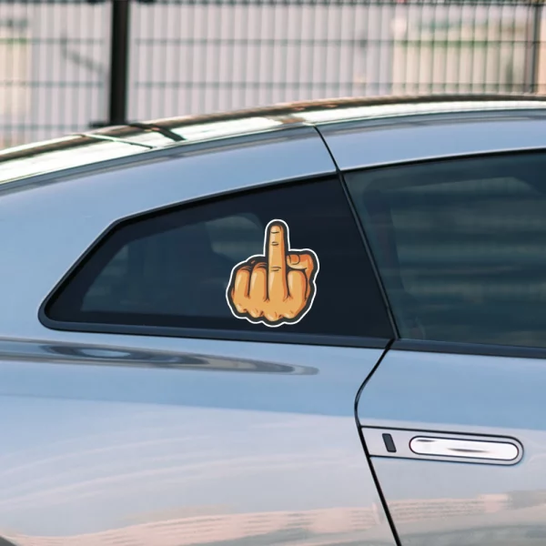 20x17cm Middle Finger F*ck You Sticker - Image 4