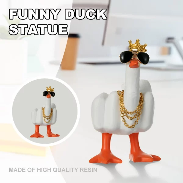 Middle Finger Duck Figurine - Image 4